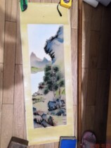 Fine flocking painting Landscape painting size 750 * 260MM