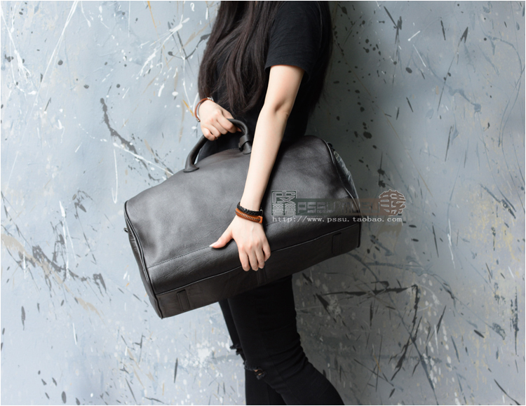 Da khoai tây da nam túi du lịch đơn giản công suất lớn lớp trên cùng da du lịch túi hành lý túi du lịch - Túi du lịch bán túi du lịch đẹp