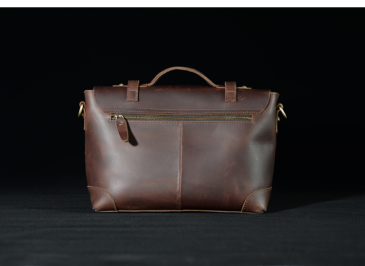 Da khoai tây khoai tây gốc Anh retro messenger túi crazy ngựa da thời trang da vai túi nam túi xách - Túi của con người túi đeo chéo nam hàng hiệu