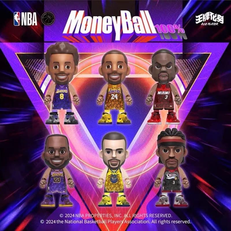 Ace Transformed into Nba Star 100% Moneyball Kobe James Irving Edwards Doncic Figure