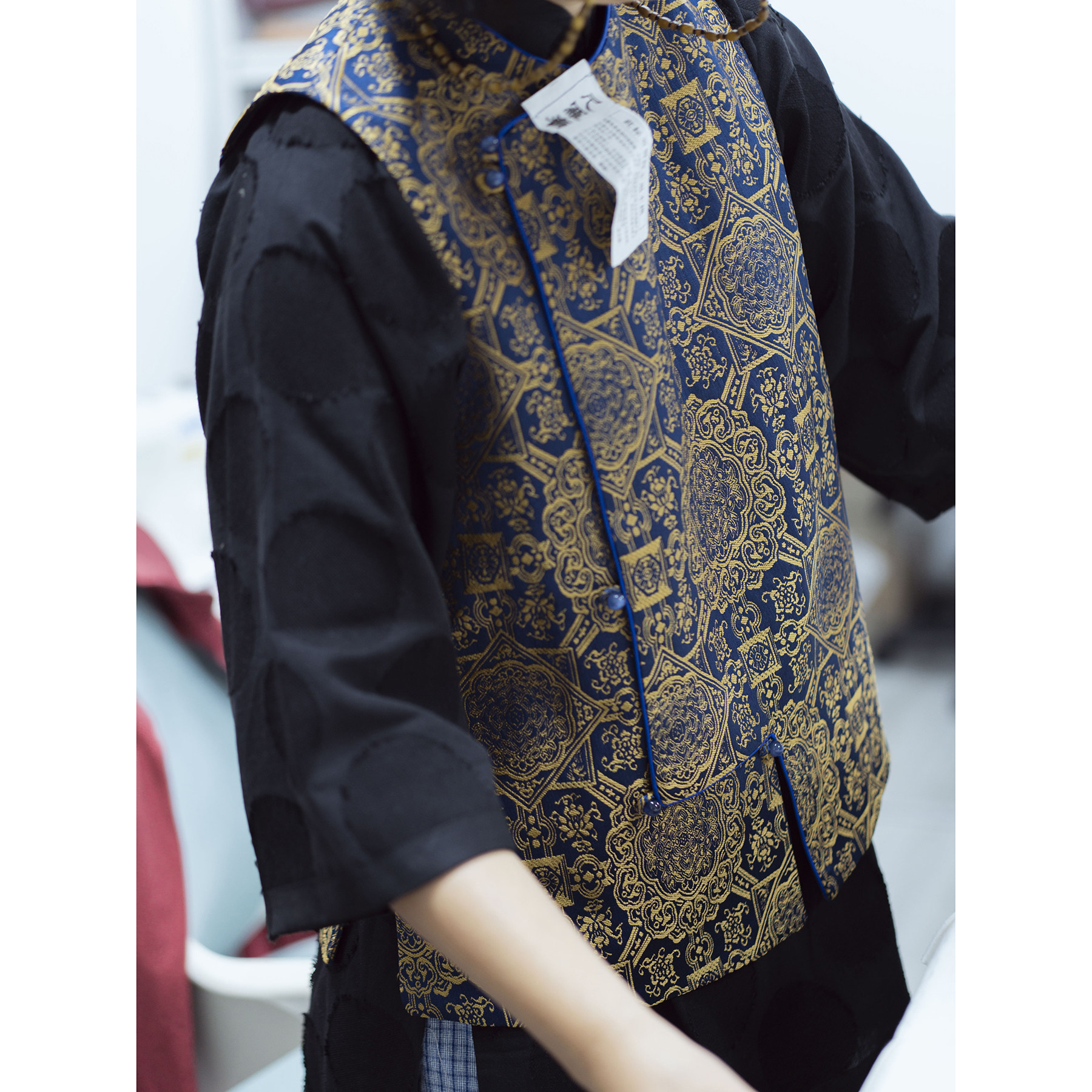 Chinese traditional pipa flap hung in horse chia horse clamping canon shoulder country tide New Chinese autumn and winter women's tea suit-Taobao