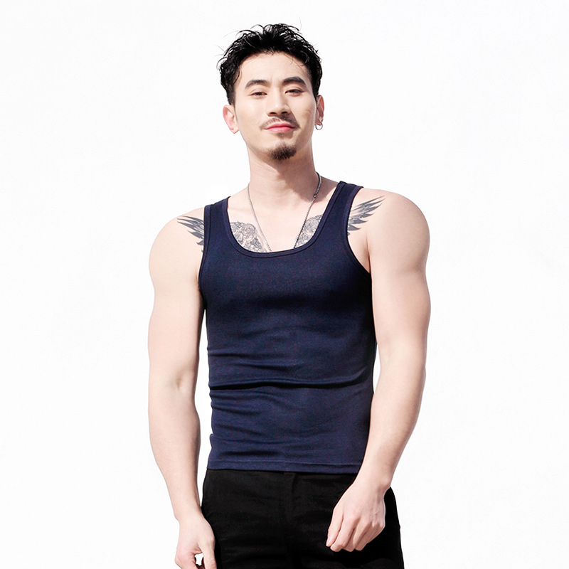 3968 Huyện Nam Vest Threaded Body-xây dựng Thể tay rắn màu Tight Elastic Lời Cuối mùa hè Ing-Sized