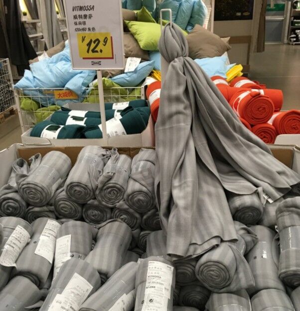 Hoa Kỳ cùng Ikea Witt Mosa mùa hè thường bìa màu xám chăn là danh sách các nhà chính hãng mua trong nước - Ném / Chăn mền nhung dày