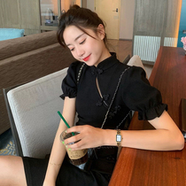 Snicyker Snicyker black dress in the summer of 2023 new temperament to lump young dress dress