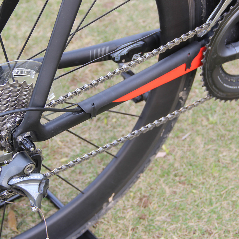 Bicycle chain mount frame protector Wear-resistant hard chain patch prevents the chain from bumping into the frame protector