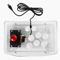 Transparent LED Arcade Rock Rock Rock Rock Rock Roll Roll Roll Roll of Rocket Game Console Computer Phone Zero Delay Rock