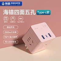 Typec Model PD20W быстрая зарядка [5 сторон можно вставить 1 Ride 7] Девушка -вентилятор порошок