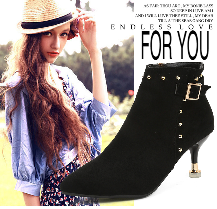 Bottes mi-saison femme en Caoutchouc - Ref 3249676 Image 7