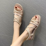 Сандалии, модная обувь, летние туфли, мягкая подошва, популярно в интернете, в корейском стиле