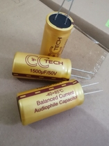 50V1500UF 50V imported butterfly brand TECH gold audio electrolytic capacitor