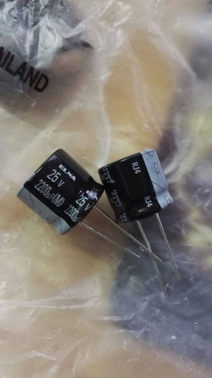 25V2200UF 25V2200UF 2200UF 25V ELNA Ina RJ4 electrolytic capacitor 18 * 16 suitable for short host shell
