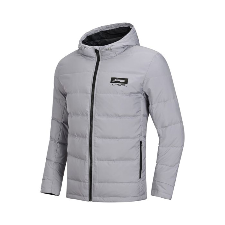 Li Ning xuống áo khoác nam 2018 mới CBA ngắn ấm áp giản dị áo khoác trùm đầu mùa đông dày thể thao áo phao nike