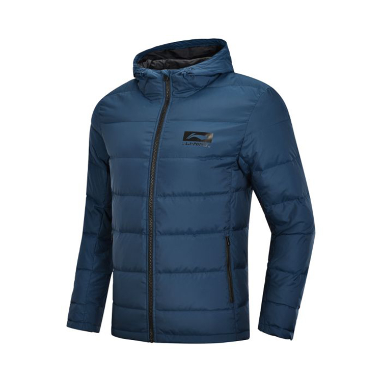 Li Ning xuống áo khoác nam 2018 mới CBA ngắn ấm áp giản dị áo khoác trùm đầu mùa đông dày thể thao áo phao nike