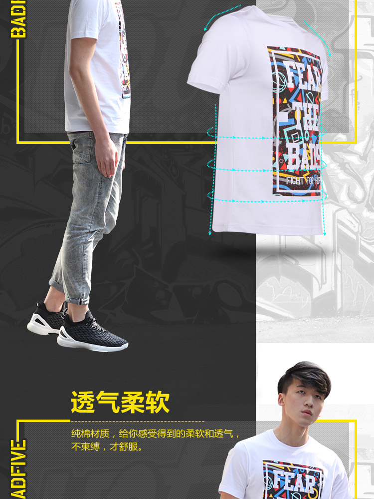 Li Ning áo thun ngắn tay nam mùa hè và mùa thu mới tập luyện thể thao cotton thoáng khí thấm mồ hôi văn hóa áo thể thao - Áo phông thể thao tank top nam
