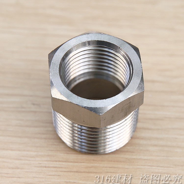 304 stainless steel supplementary core diameter changing joint internal wire external wire adapter pneumatically high pressure meter 1 2 3 4 6 points