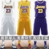 Mùa giải mới Lakers 23th James jersey 24 Kobe đồng phục bóng rổ tay ngắn đại học phù hợp với nam giới 	quả bóng rổ cao su	 Bóng rổ