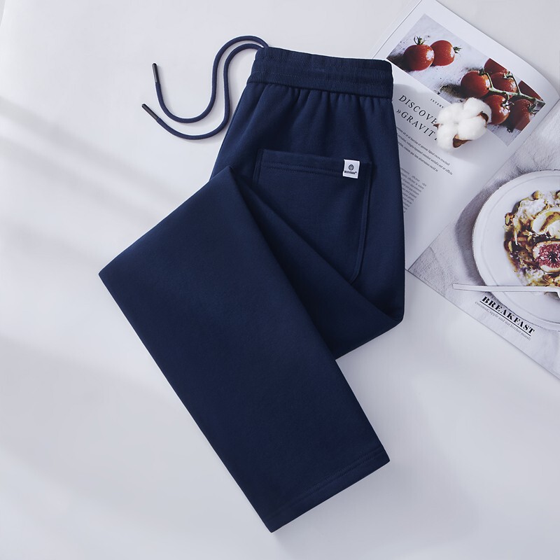Mk500G Combed Cotton Casual Pants Men's Spring & Fall New Classy Trendyy Handsome Elastic Waist Men's Sports Pants Trend