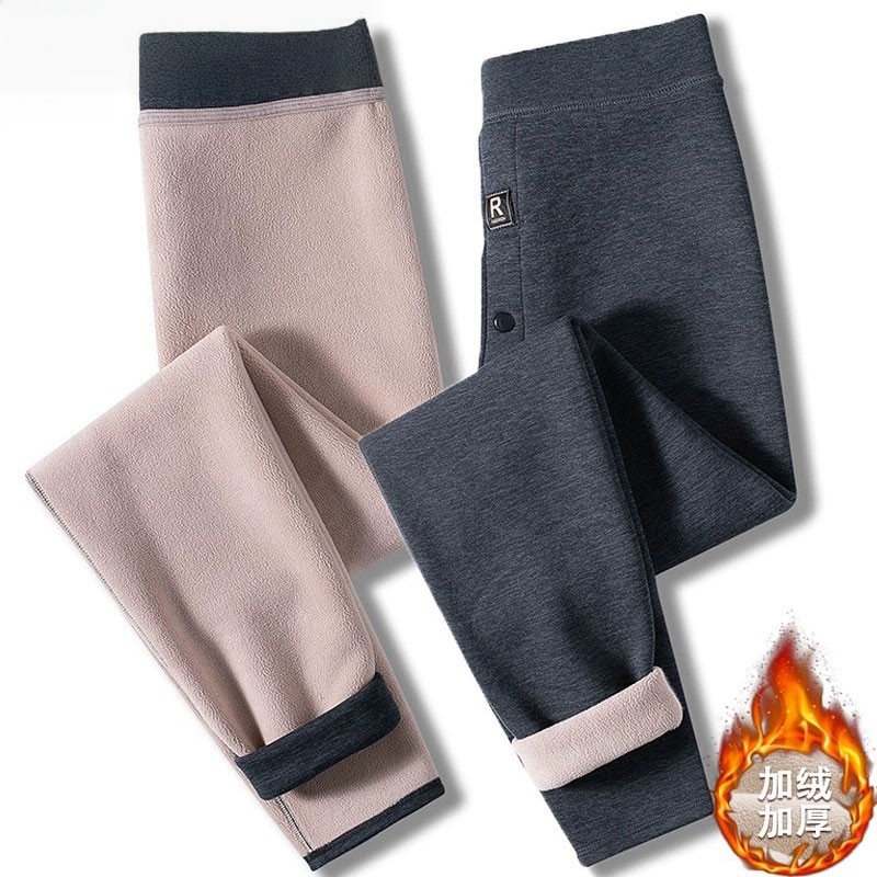 Mk Lamb Wool Pants for Men, New Winter Style, Fleece-Lined, Thickened, Plus Size, Extra Thick Thermal Pants for Men