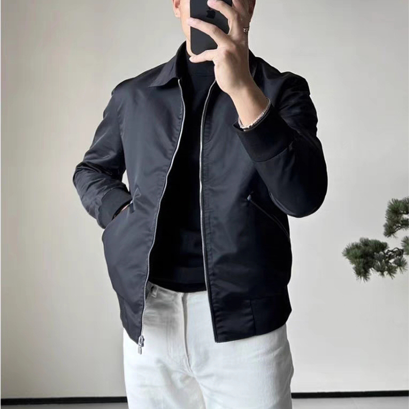 Mk Genuine Lapel Windproof Jacket for Men, Spring and Autumn 2026 Model, High-End Versatile Heavy-Duty Young Men's Top