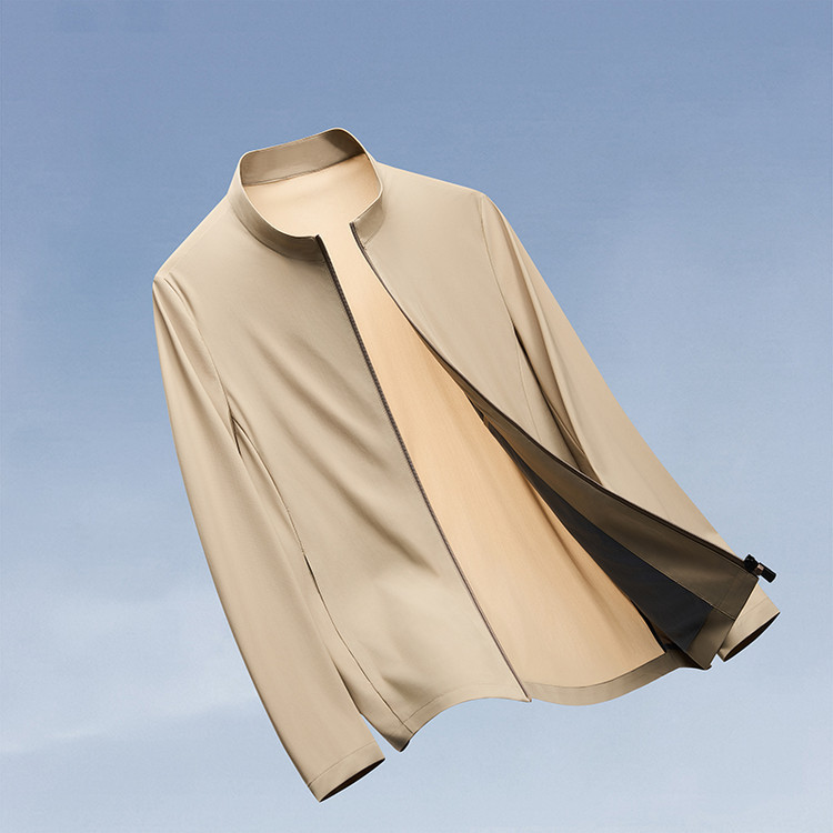 Mk Genuine Ice Silk Quick-Drying Sun Protection Clothing for Men, Summer 2026 New High-End Casual Skin-Friendly Breathable Men's Jacket