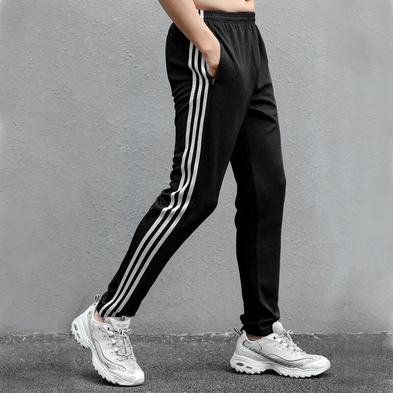 Mk Three-Stripe Straight-Leg Casual Pants for Men, Spring and Autumn 2026 New Style, High-End Loose Quick-Dry Men's Sports Pants