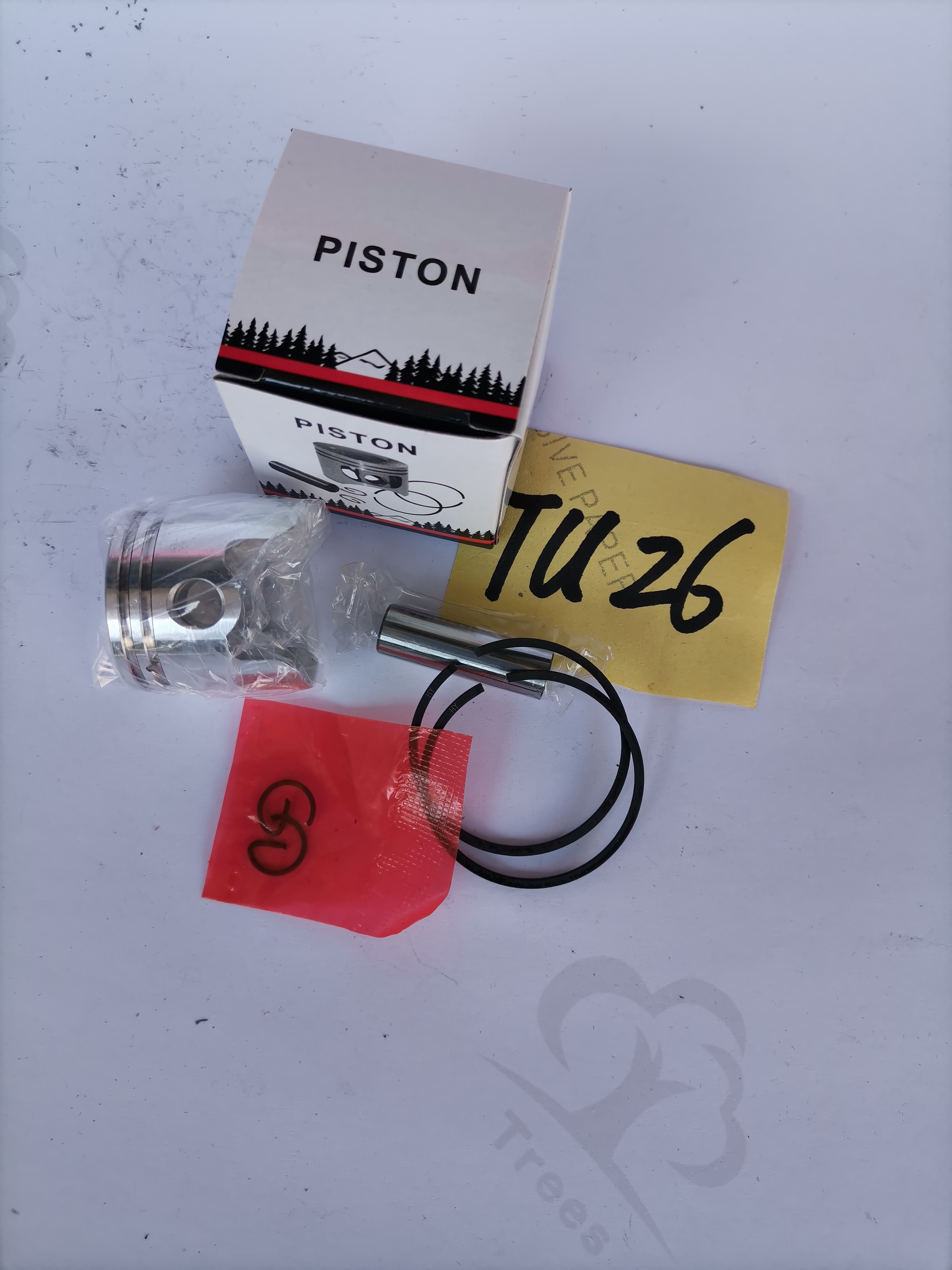 Two-stroke TU26 3800 T200 oil saw mower accessories piston piston ring assembly