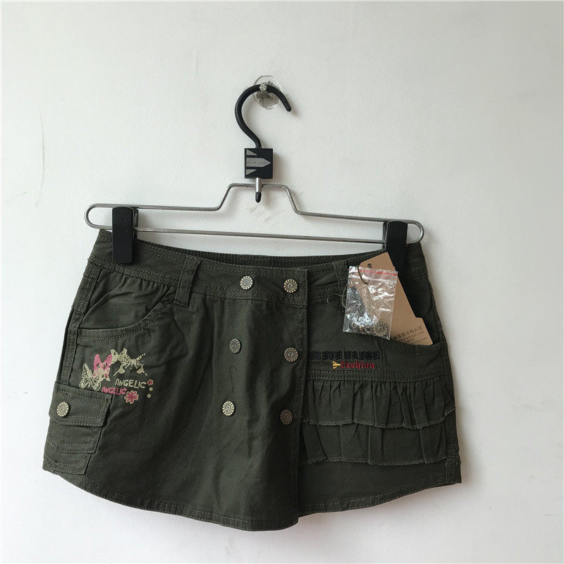 Elite Tribe 4052 Ladies Army Green Short Skirt 3 Fold Clearance Handling Absolute Counter