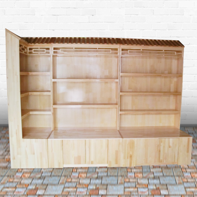 Supermarket shelves Shelves Wooden Eggs Dried Fruits Bulk Food Candy Display Cabinet Convenience Store Grocery Containers