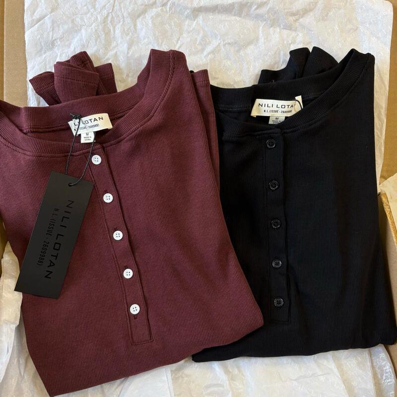 Pure ~ Women's Spring and Autumn Henley Collar Ribbed Long Sleeve Base Layer Nililota* High Elasticity No Returns or Exchanges Pure ~ Women's Spring and Autumn Henley Collar Ribbed Long Sleeve Base Layer Nililota* High Elasticity No Returns or Exchanges