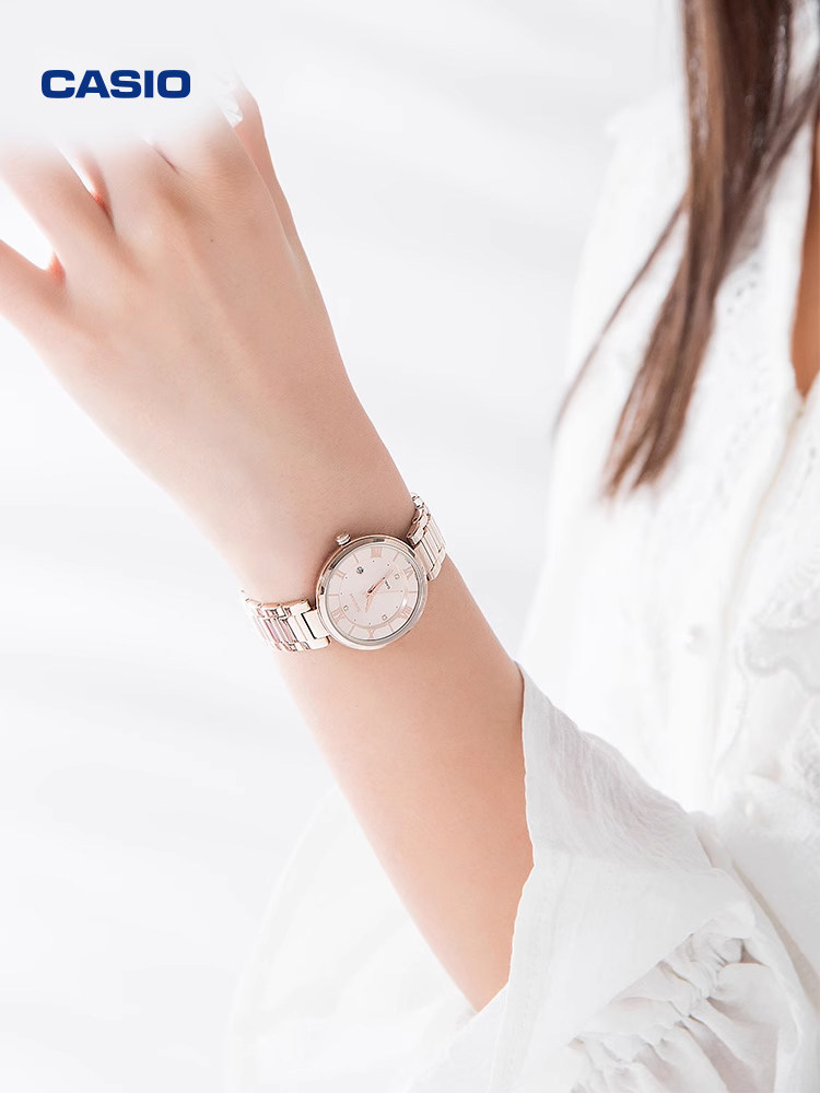 Casio Flagship Store She-4529 Waterproof Student Simple Student Watch Women's Model Casio Genuine Sheen