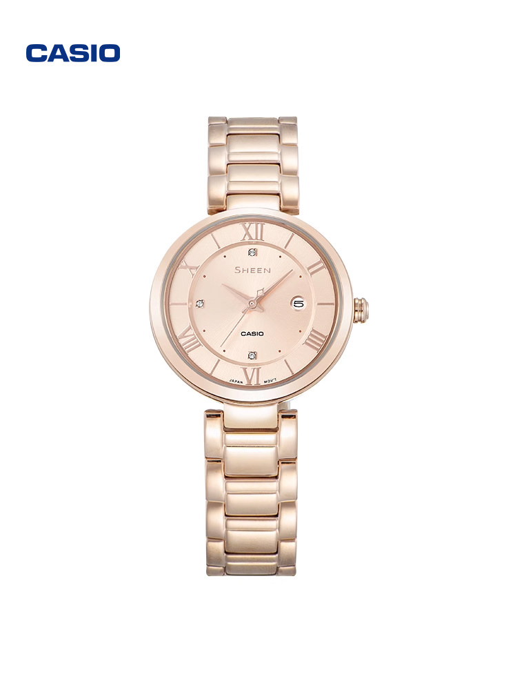 Casio Flagship Store She-4529 Waterproof Student Simple Student Watch Women's Model Casio Genuine Sheen