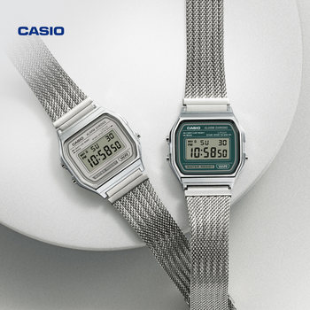 Casio Official Flagship Store A158Wem/Aq-230Em Retro Modern Simple Small Square Watch for Men and Women