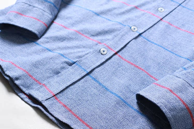 A1303 quầy hàng tốt cotton thoải mái nam áo dài tay cotton mỏng nam kinh doanh áo dài tay áo sơ mi xanh