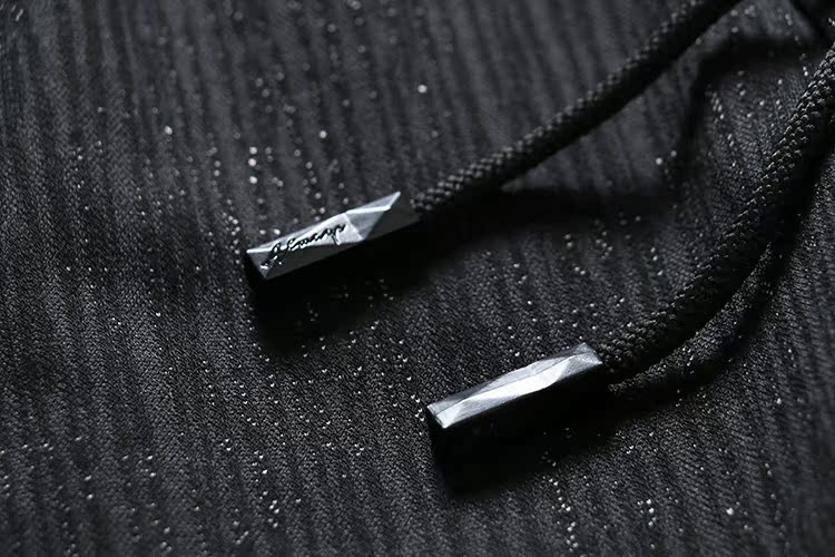 H639 mẫu cây rất cá tính nam quần giản dị mùa thu và mùa đông thêu chân tinh tế quần nam quần túi hộp nam