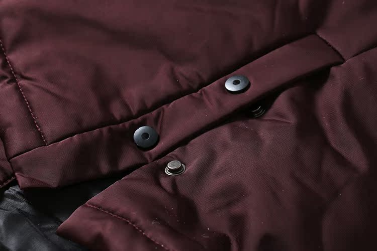 Màu rượu vang E240 màu trầm hương rượu vang sang trọng màu đỏ cộng với chất liệu cotton dày nam mịn màng như lụa co giãn bốn mặt bằng vải cotton áo khoác cặp