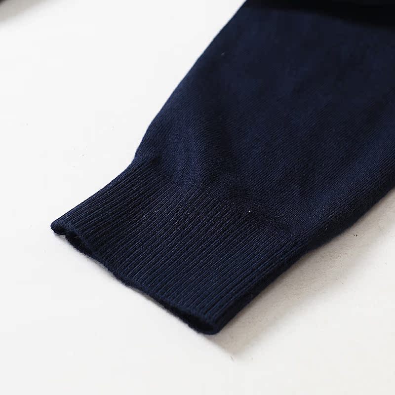 C477 thanh niên đẹp trai áo len mỏng truy cập hàng hóa mùa thu jacquard thủ công áo len mỏng quần kaki nam ống đứng