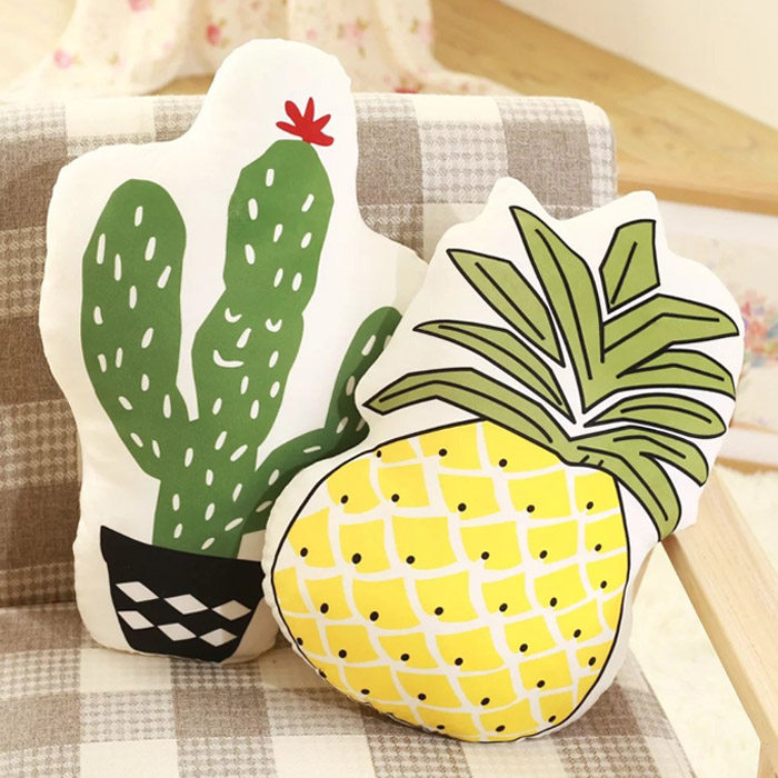 ins exploits Nordic wind hug pillow cactus pineal office sofa cushions headbed rest on the pillow backrest for a nap