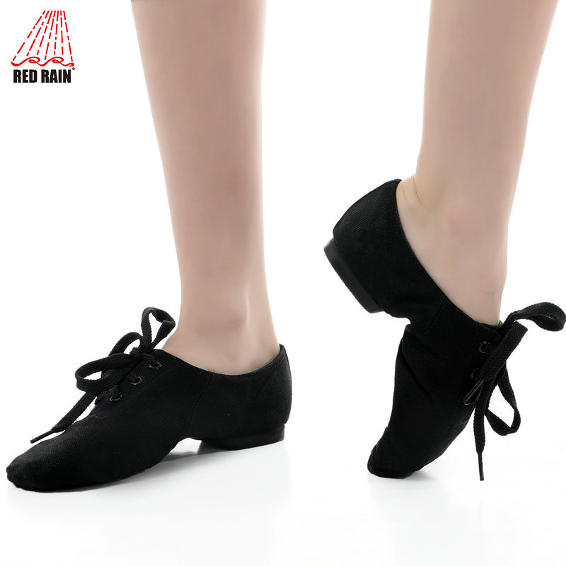 Red Rain Dance Shoes Cloth Jazz Shoes Black Low Bunch with men and women Skilled Shoes Soft Bottom Shoes Modern Dance Shoes