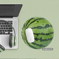 Creative simulation fruit watermelon mouse pad fun melon-eating crowd round desk pad office computer fresh soft pad