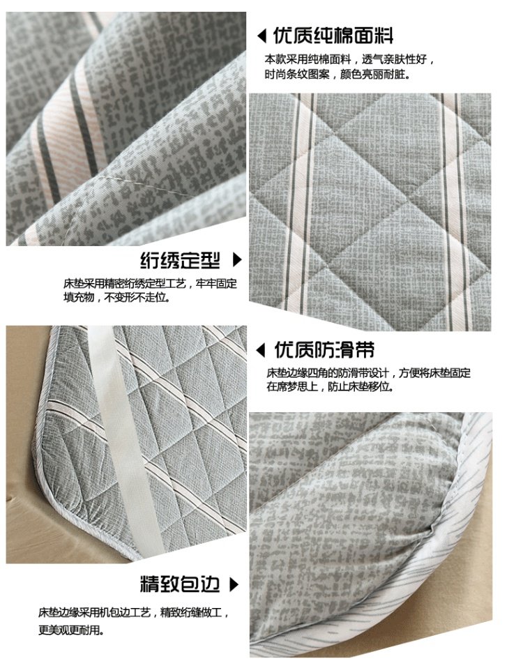 Jie Yuan mềm mại và thoải mái nệm len Úc 1,5m giường len nệm nệm 1,8m giường gấp dày - Nệm nệm hơi nước