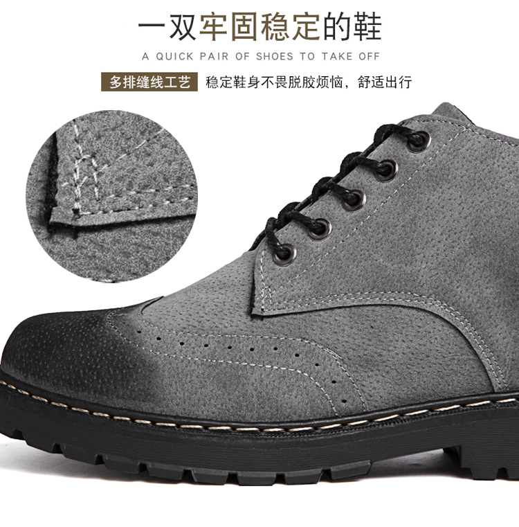 Martin ủng nam giày cao gót dụng cụ cao cổ mùa đông mới các loại giày cao cổ nam