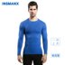 Quần thể thao nam INSMANX nén nhẹ cơ thể tay áo dài bằng nhựa đồ lót thoáng khí chạy thể dục mặc đồ lót định hình Corset