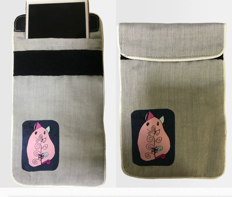 New Plus phụ nữ mang thai bảo vệ bức xạ túi điện thoại túi che chắn chính hãng kim loại sợi bảo vệ bức xạ điện thoại di động phổ đồ chống bức xạ cho mẹ và bé