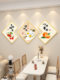 New Chinese-Style Living Room and Dining Room Decorative Painting, Wall Decoration Next to the Dining Table, High-End Stickers, Modern Simple 3D Wall Stickers