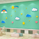 Cartoon Wall Stickers for Children's Room Decoration, Covering Holes and Flaws, Bedroom Bedside Background Wall Decoration