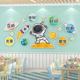 Kindergarten Environmental Creation Materials Theme Wall Stickers Finished Product Eight Planets Astronauts Corridor Hallway Cultural Wall Decoration