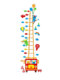 Children's Height Stickers 3D Cartoon Car Height Measuring Ruler Boy's Room Layout Wall Decoration Bedside Wall Stickers
