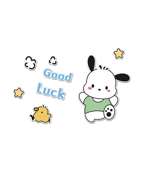 Children's Room Decoration Pacha Dog Cute Cartoon 3D Wall Stickers for Boys and Girls Bedroom Bedside Background Wall Decoration