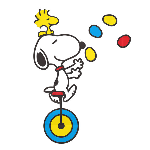 Snoopy 3D Stereo Wall Stickers for Boys' Room Layout, Bedroom Bedside Cartoon Stickers, Kidsren's Room Wall Decoration