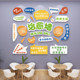 Trendy Photo Backdrop Wall Decoration with Healing-Themed Stickers for Guesthouses and Bubble Tea Shops, Creating a Cozy Atmosphere